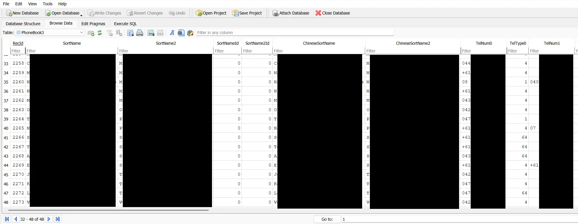 btpbk Phonebook - Child 1