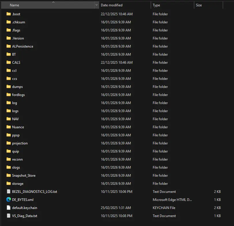 Extracted File System
