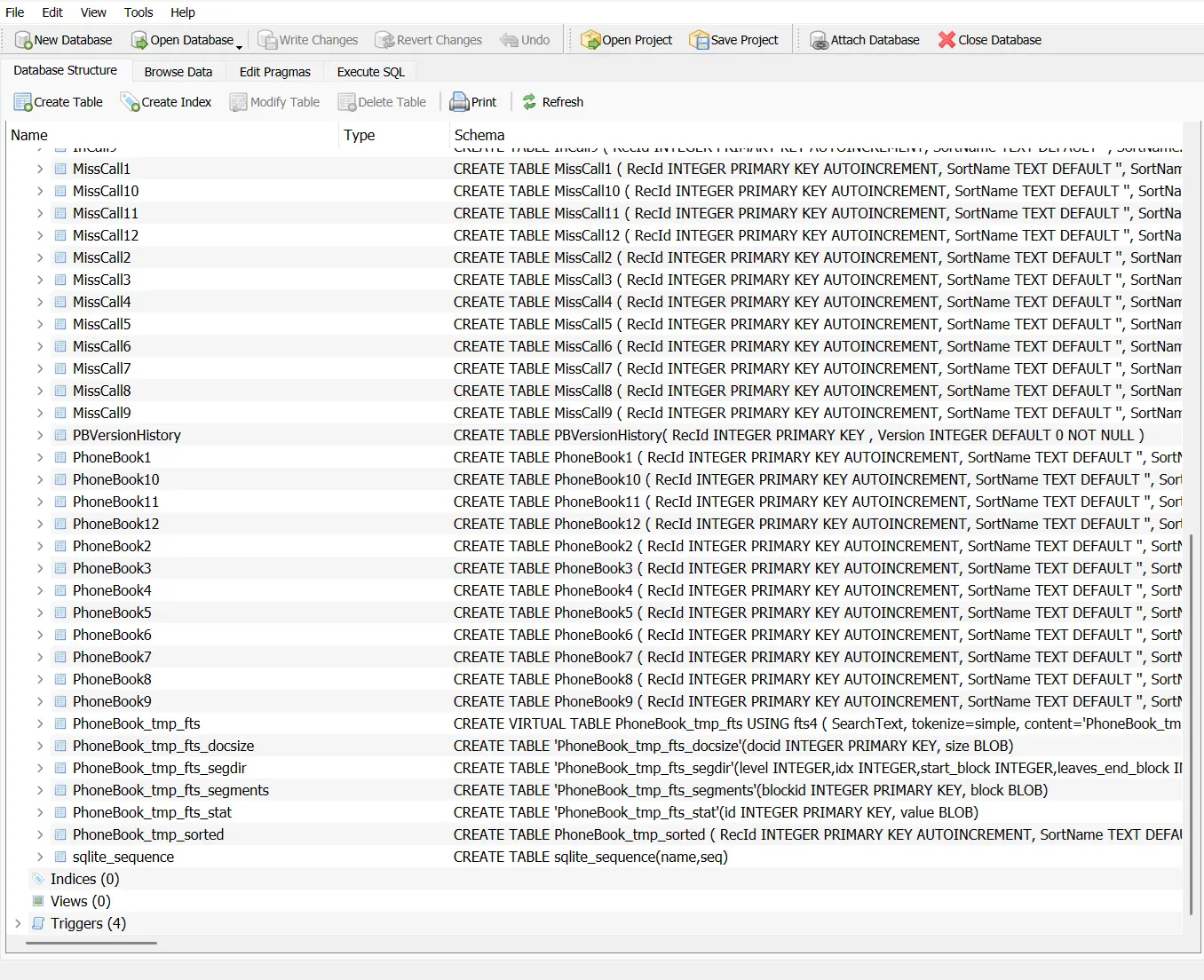 btpbk DB File - Tables 2