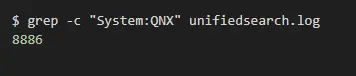 unifiedsearch.log - Basic Analysis - No. of Boot Occurances
