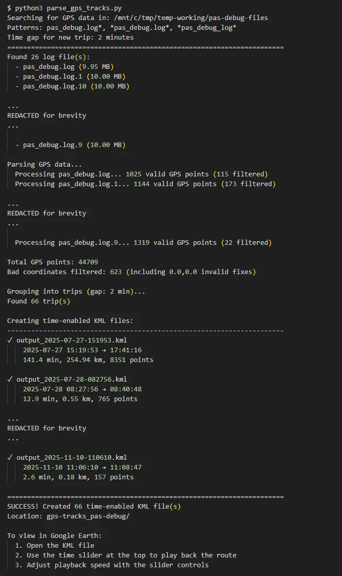 GPS Track - Track Example
