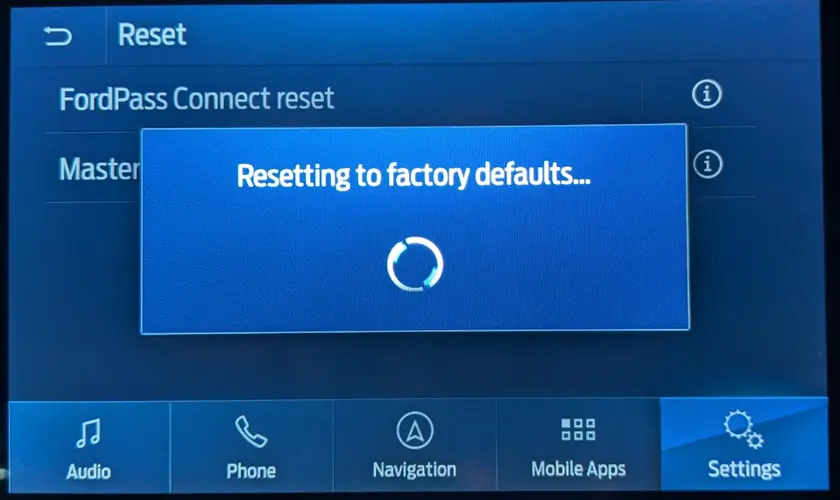 Factory Reset