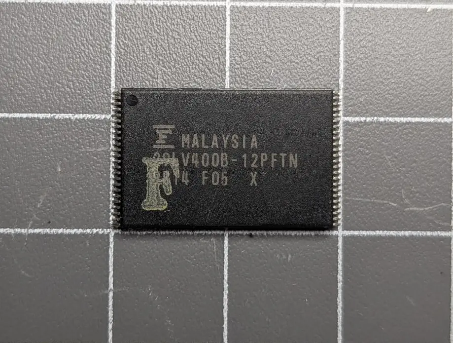 Removed Flash Chip