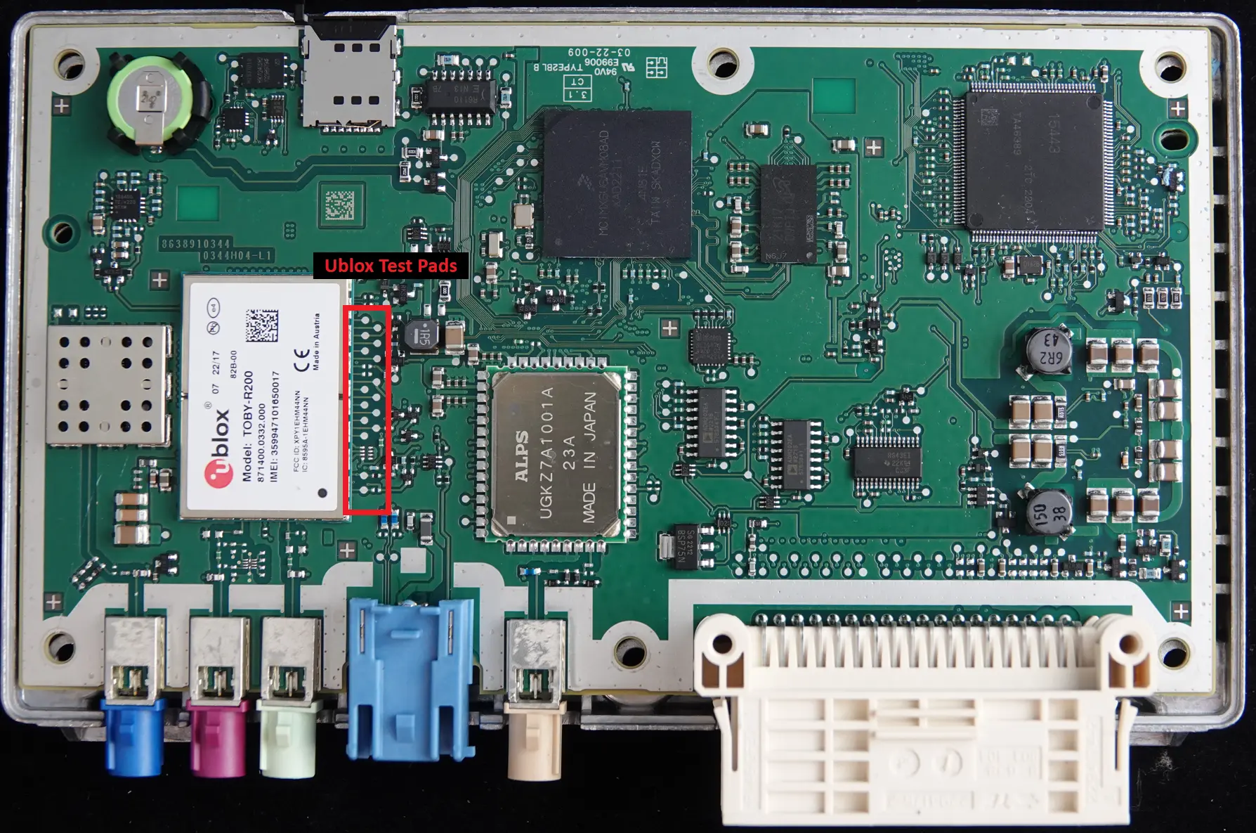 Ublox UART - Test Pads