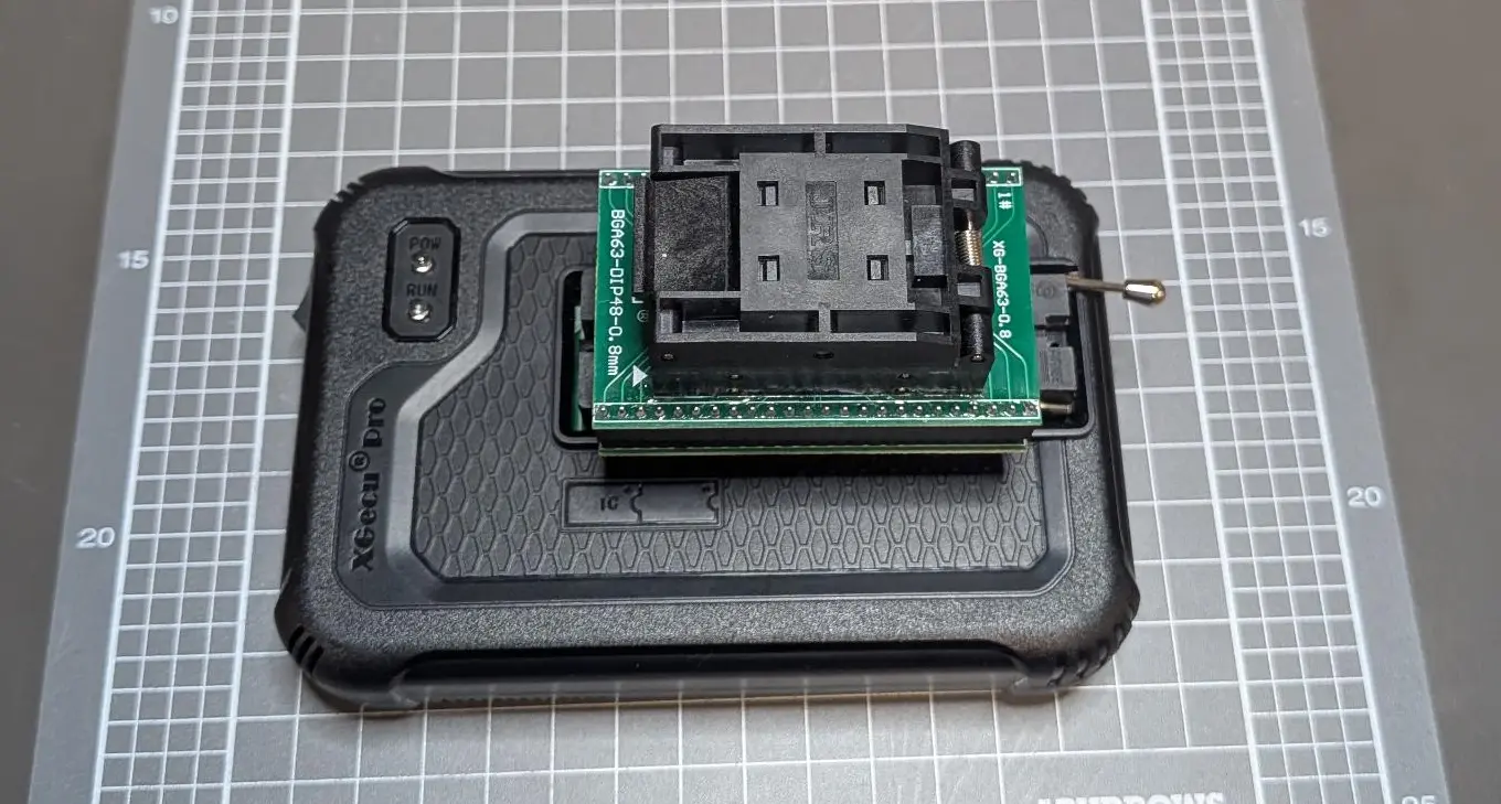 Flash Memory - BGA63 Adaptor - Device Programmer